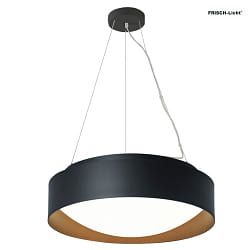 pendant luminaire PREMIUM ARCHITEKTUR  30,8cm IP20, black, copper brown dimmable