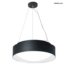pendant luminaire PREMIUM ARCHITEKTUR  30,8cm IP20, black, snow white dimmable