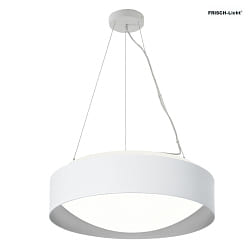 pendant luminaire PREMIUM ARCHITEKTUR  30,8cm IP20, white, metal grey dimmable