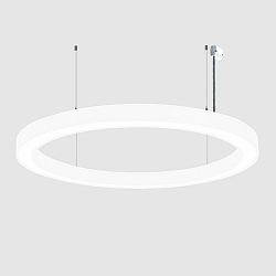pendant luminaire � 150CM CCT Switch, direct, UGR < 19, multipower, ring shape IP40, white 