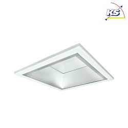 Downlight QDL2204A.2283DA grand, carr, contrlable par DALI IP21, blanc mat gradable