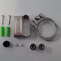 Seilaufhngung fr LED Wannenleuchte WNL1x 9466PC.xx84, grau