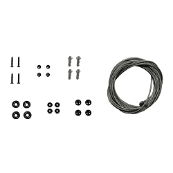 Seilabhngung SA ABR - zu nutzen mit Aufbaurahmen fr LED Panels 625, 4-fach, 100cm, grau