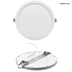 Downlight SDL2452A.2184M rond, commutable, multipower IP40, blanche gradable