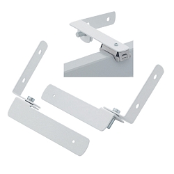 Wandbefestigungssatz mit Arretierung fr LED Feuchtraum-Wannenleuchten, wei