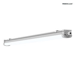 LED Feuchtraum-Wannenleuchte, IP66 IK08, Schnellmontage, Durchgangsverdrahtung, grau, 150cm, 36W 4000K 5000lm