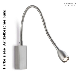 Luminaire mural BANU avec interrupteur, avec bras flexible IP20, chrome 
