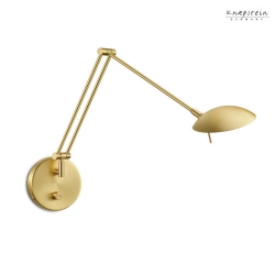 Luminaire mural MAIA-W avec bras articulé, dimmable IP20, mat, laiton gradable