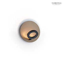 wall luminaire MEGGI round IP20, bronze, black dimmable