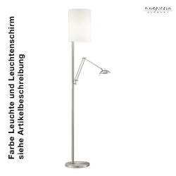 Lampada da terra 952 con braccio articolato, con spot LED IP20, opaco, ottone, talpa dimmerabile