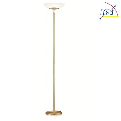 LED Deckenfluter 954, 28W 2700K 4100lm, CRi >90, mit Tastdimmer, Glas opal matt-weiß, Messing matt