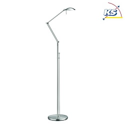 Knapstein LED Floor lamp 957, nickel matt