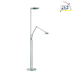 Plafonnier  960 avec spot LED, dimmable, rglable IP20, nickel mat gradable