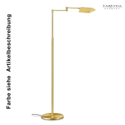 Lampadaire INGA avec bras articul, dimmable, contrlable avec des gestes IP20, laiton poli gradable