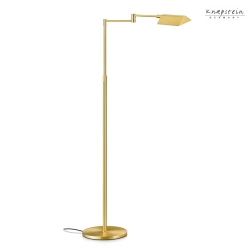 Lampadaire INGA avec bras articul, dimmable, contrlable avec des gestes IP20, mat, laiton gradable