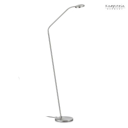 Lampadaire THEA-S-Flex dimmable, rglable, contrlable avec des gestes IP20, nickel mat gradable