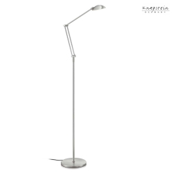 Lampadaire ILSA-S dimmable, rglable, contrlable avec des gestes IP20, nickel mat gradable