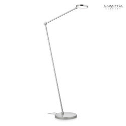 LED Stehleuchte / Leseleuchte THEA-S, 12.8W 2700K, CRi >90, mit Gestensteuerung, verstellbar, Mattnickel
