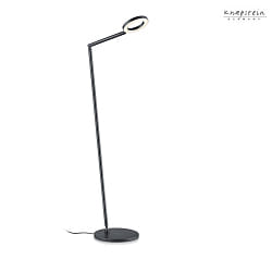 Lampadaire TESSA-S inclinable IP20, noir gradable