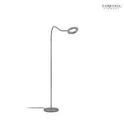 floor lamp TESSA FLEX IP20, anthracite, graphite, grey dimmable