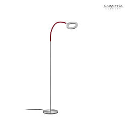 floor lamp TESSA FLEX IP20, nickel matt, red dimmable