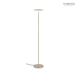 floor lamp TILDA-S IP20, metallic, sand coloured, white dimmable