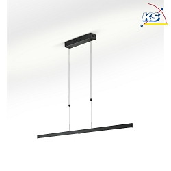 Luci a sospesione LINN-128 regolabile, controllabile con i gesti IP20, nero dimmerabile