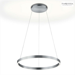 Luminaire  suspension SVEA-60 rglable, contrlable avec des gestes IP20, nickel mat gradable