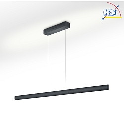 Luminaire  suspension RUNA-152 haut bas, Tunable White, rglable IP20, noir gradable