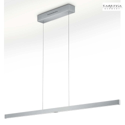 LED Pendelleuchte LINN-L128, 128cm, Up/Down, 40W 2700K, CRi >90, mit Gestensteuerung, verstellbar, Mattnickel