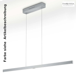 LED Pendelleuchte LINN-L161, 161cm, Up/Down, 52W 2700K, CRi >90, mit Gestensteuerung, verstellbar, schwarz