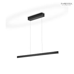 Luci a sospesione LINDA-92 su / gi, piccolo, Tunable White, regolabile IP20, nero dimmerabile