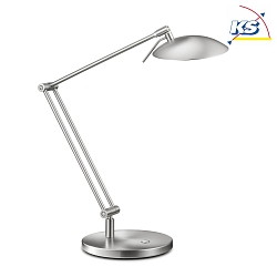 Knapstein LED Table lamp 605, nickel matt