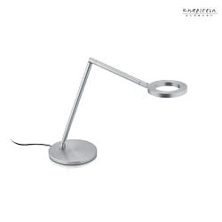 Lampe de table TESSA-T inclinable IP20, nickel mat gradable