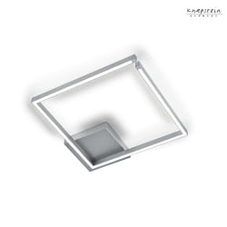 Luminaire de plafond YOKO-Q500 angulaire IP20, nickel mat gradable