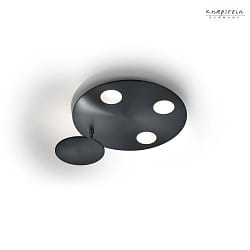 ceiling luminaire STELLA round IP20, black dimmable