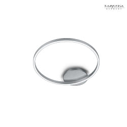 ceiling luminaire SOLEA round IP20, nickel matt dimmable