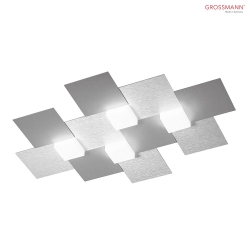 LED Ceiling luminaire CREO, 4 flames, 2480lm, 28,2W, 2700K, aluminum, dim-to-warm