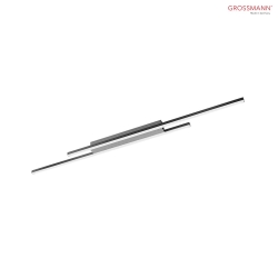 LED Ceiling luminaire FORTE, 8 flames, 5280lm, 57,2W, 2700K, aluminum, dimmable