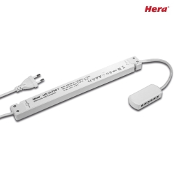 Transformer LED 24/75W F Mains connection cable, 200cm with Europlug, 12-fold distributor