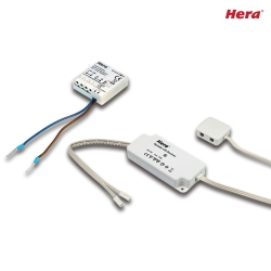 24V Dynamic radio controller 75W with 4-fold distributor incl. UP, radio-contreeld touch module