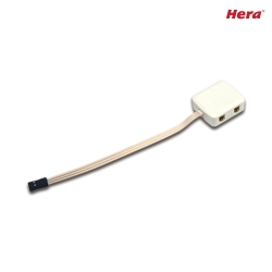 Dynamic 4-fold distributor, lead 10cm, with Dynamic-plug