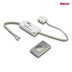 24V Dynamic radio controller 75W with 4-fold distributor, inox look