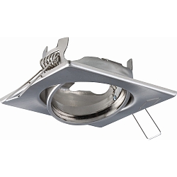 Spot DL6802 angulaire, pivotant GU5,3 IP20, acier inoxydable bross 