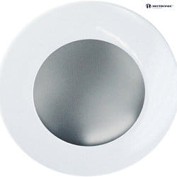Downlight DL7501 rond, rigide GU10 IP64, blanche gradable