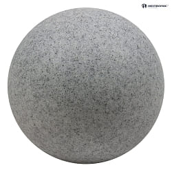 Lampe  boule MUNDAN petit, rond, avec prise de courant E27 IP44, granit 