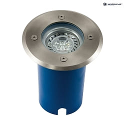 Projecteur encastr POTSDAM rond, rigide, accessible GU10 IP67, acier inoxydable gradable