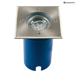 Projecteur encastr POTSDAM angulaire, rigide, accessible GU10 IP67, acier inoxydable gradable