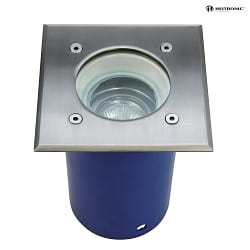 Projecteur encastr SPANDAU angulaire, pivotant, accessible, cbl en continu GU10 IP67, acier inoxydable, dgager gradable