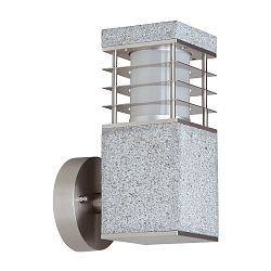 Luminaire mural d'extrieur LA MER angulaire, rayonnement latral E27 IP44, granit, mat gradable